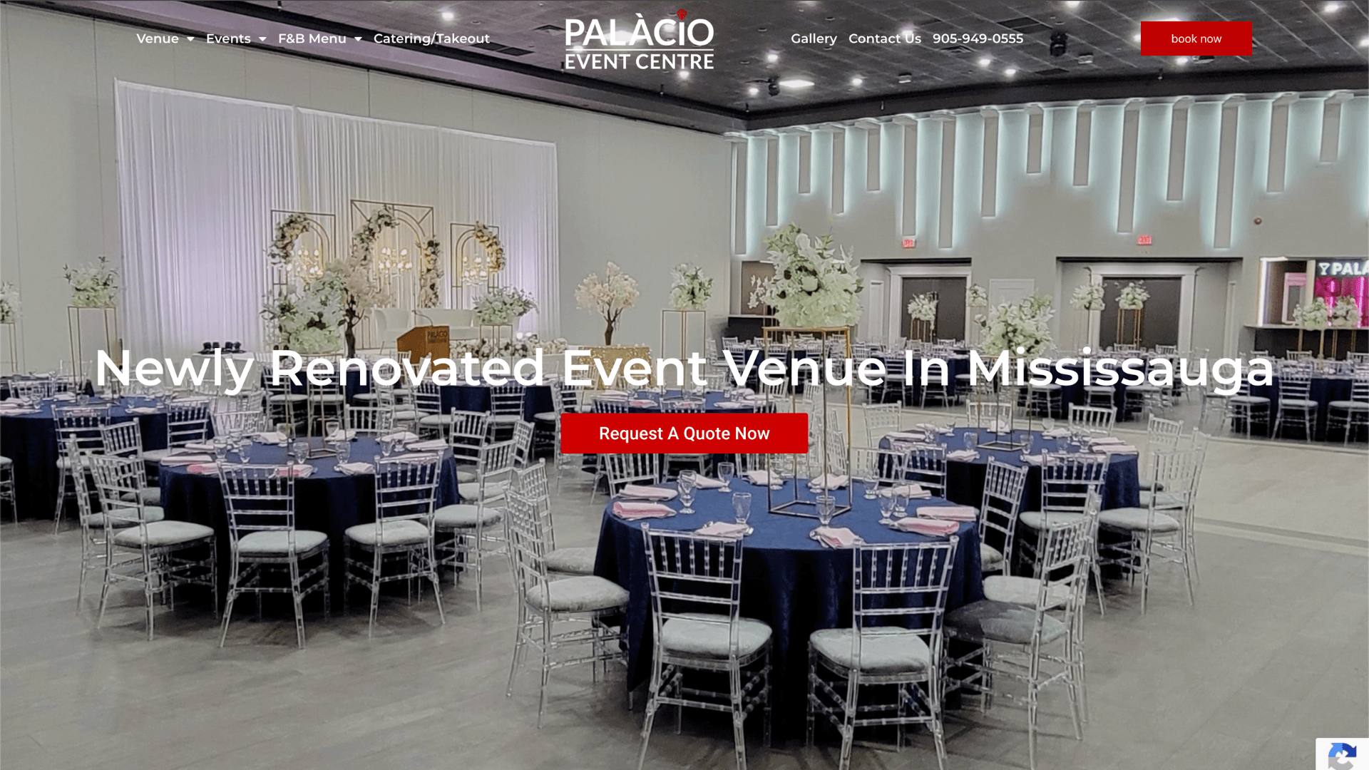 Increasing event bookings for Palacio Event Centre with strategic SEO